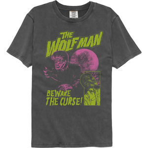 Beware The Curse Wolf Man Comfort Colors Brand Tshirt